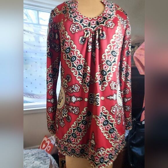 INC International Concepts Women’s Long Casual Blouse Size L - Picture 4 of 8